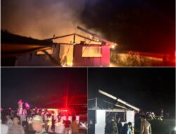 Kebakaran Losmen Parades SURF CAMP Di Tanjung Setia, Polres Pesisir Barat Lakukan Penanganan Cepat