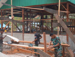 Satgas TMMD Ke-129 Kodim 1807/Sorong Selatan Percepat Pembangunan Rumah Kedua Type 36, Wujud Nyata Pengabdian TNI untuk Rakyat