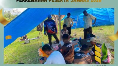 Perkemahan persiapan persami kontingen Pramuka Sorong Selatan Diresmikan dihalaman kediaman bupati Sorong Selatan
