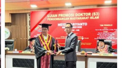 Mengabdi pada Hukum dan Masyarakat : Kasat Reskrim Polres Pesibar Iptu Meidy Hariyanto Sandang Gelar Doktor