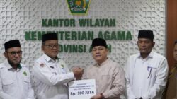 Baitul Mal Aceh Jemput Zakat di Kanwil Kemenag Aceh