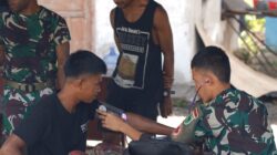 Satgas TMMD Ke-129 Pastikan Kesehatan Warga Masyarakat dan Personel Tetap Prima Demi Suksesnya TMMD di Kampung Sesor