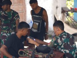 Satgas TMMD Ke-129 Pastikan Kesehatan Warga Masyarakat dan Personel Tetap Prima Demi Suksesnya TMMD di Kampung Sesor