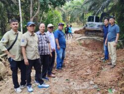 Box Culvert Jalan Utama Desa Rejo Sari Mulai Dikerjakan
