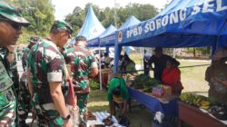 UMKM Persit KCK Cabang XVI Ramaikan Penutupan TMMD Ke-129, Hasil Kebun Mama-Mama Sesor Jadi Produk Unggulan