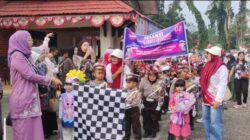 Bunda PAUD Lepas Pawai HAN ke-41 dan HUT RI yang ke-81 TahunI