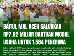 Baitul Mal Aceh Salurkan Rp7,92 Miliar Bantuan Modal Usaha untuk 1.584 Penerima