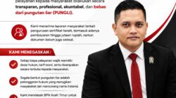 DPRK Aceh Timur Tgk.Iskandar Midsen Minta BPN Wajib Transparan dan proporsional dalam Pengurusan Sertifikat Tanah Masyarakat 
