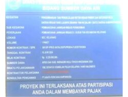 Proyek Irigasi Milyaran Rupiah di Desa Teluk Sijuah Kecamatan Kelayang Mangkrak, Kades Tak Usah di Beritakan ?