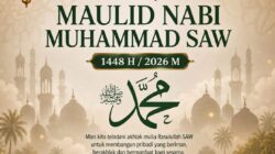 Kalapas Kelas II B Idi Bapak Heriyanto Syafrie Bersama Seluruh Staf Mengucapkan Selamat Memperingati Maulid Nabi Muhammad SAW 1447 H