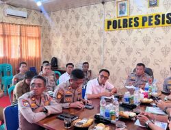 Kapolres Pesisir Barat Gelar Coffee Morning Bersama BPBD dan Basarnas Bahas Penanganan Karhutla