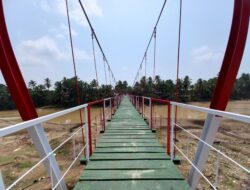 Jembatan Gantung Desa Teluk Tigo Rampung, Akses dan Mobilitas Warga Semakin Lancar