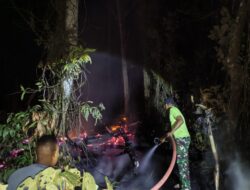 Gerak Cepat Kodim 1807/Sorong Selatan, Padamkan Kebakaran Sampah Kayu di Hutan Kampung Mashase