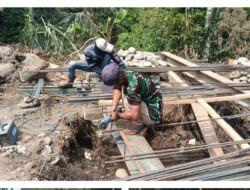 Bakti TNI AD Terus Bergerak, Pembangunan Jembatan Gantung Bukit Berantai Memasuki Tahap Awal