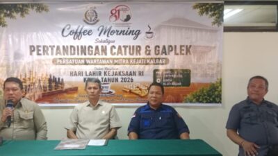 Coffee Morning Kejati Kalbar Bersama Persatuan Wartawan Mitra Kejati, Perkuat Sinergi dan Kebersamaan