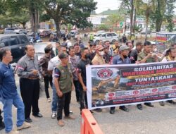 Solidaritas Wartawan Merangin Pertanyakan Dua Unit Alat Berat Excavator Hasil Tangkapan PETI” Penegak Hukum Harus Transparan