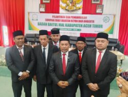 Rizalihadi Resmi Dilantik Jadi Ketua Baitul Mal Aceh Timur Periode 2026-2031