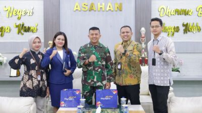 Dandim 0208/Asahan Terima Audiensi Pimpinan Cabang Bank Mandiri, Dukung Penguatan Publikasi Satuan