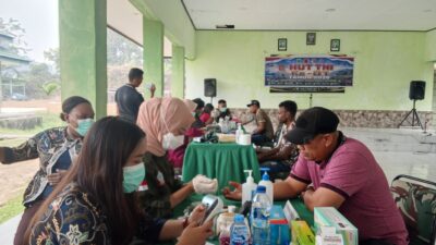 Kodim 1807/Sorong Selatan Gelar Bakti Sosial Kesehatan dalam Rangka HUT Ke-81 TNI