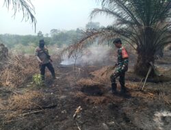 Ground Check Hotspot di Desa Sumber Agung, Tim Gabungan Pastikan Api Karhutla Telah Padam