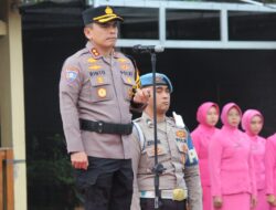 Kapolres Pesisir Barat Pimpin Langsung Upacara Sertijab PS Kapolsek Pesisir Utara