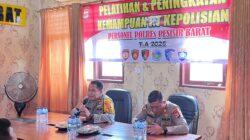 Tingkatkan Kemampuan Personel, Wakapolres Pesisir Barat Pimpin Latkatpuan Fungsi Teknis Reskrim