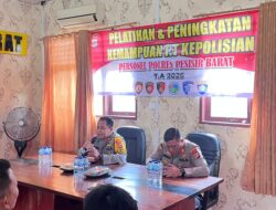 Tingkatkan Kemampuan Personel, Wakapolres Pesisir Barat Pimpin Latkatpuan Fungsi Teknis Reskrim