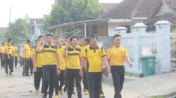 Jaga Fisik Tetap Prima, Personel Polres Pesisir Barat Gelar Olahraga Pagi