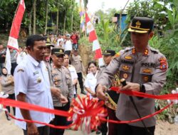 Jembatan Merah Putih Presisi Diresmikan, Polres Dairi Dorong Kemudahan Akses dan Kemajuan Desa Bulu Duri