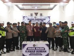 Rutan Kelas IIB Balige Melaksanakan Razia Gabungan Bersama TNI,POLRI dan POLISI Militer