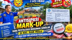 Antisipasi Mark Up, Dana Revitalisasi Bangunan Sekolah di Kec. Siak Hulu LCI-RIAU Siap Melakukan Pengawalan