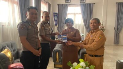 Polres Dairi Sosialisasikan SPMB dan SMA Kemala Taruna Bhayangkara di SMP Negeri 1 Sidikalang