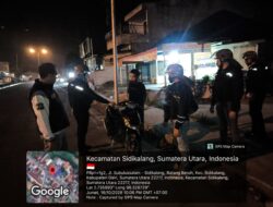 Cegah Begal dan Premanisme, Sat Reskrim Polres Dairi Gencarkan Patroli pada Malam Hari