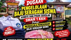 Komite dan Pihak Sekolah SMAN 1 Kampar Kiri Hilir Diduga Mengelola Pengadaan Seragam Siswa