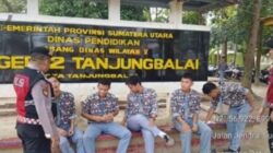 Satuan Samapta Polres Tanjungbalai Sambangi Pelajar SMAN 2 Tanjungbalai